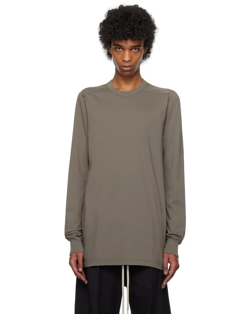 Rick Owens Gray Hollywood Level LS T-shirt 34