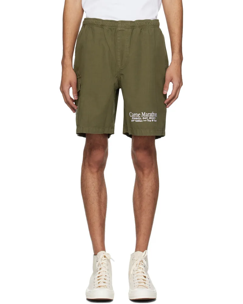 Carne Bollente Khaki A Short Run Shorts Khaki