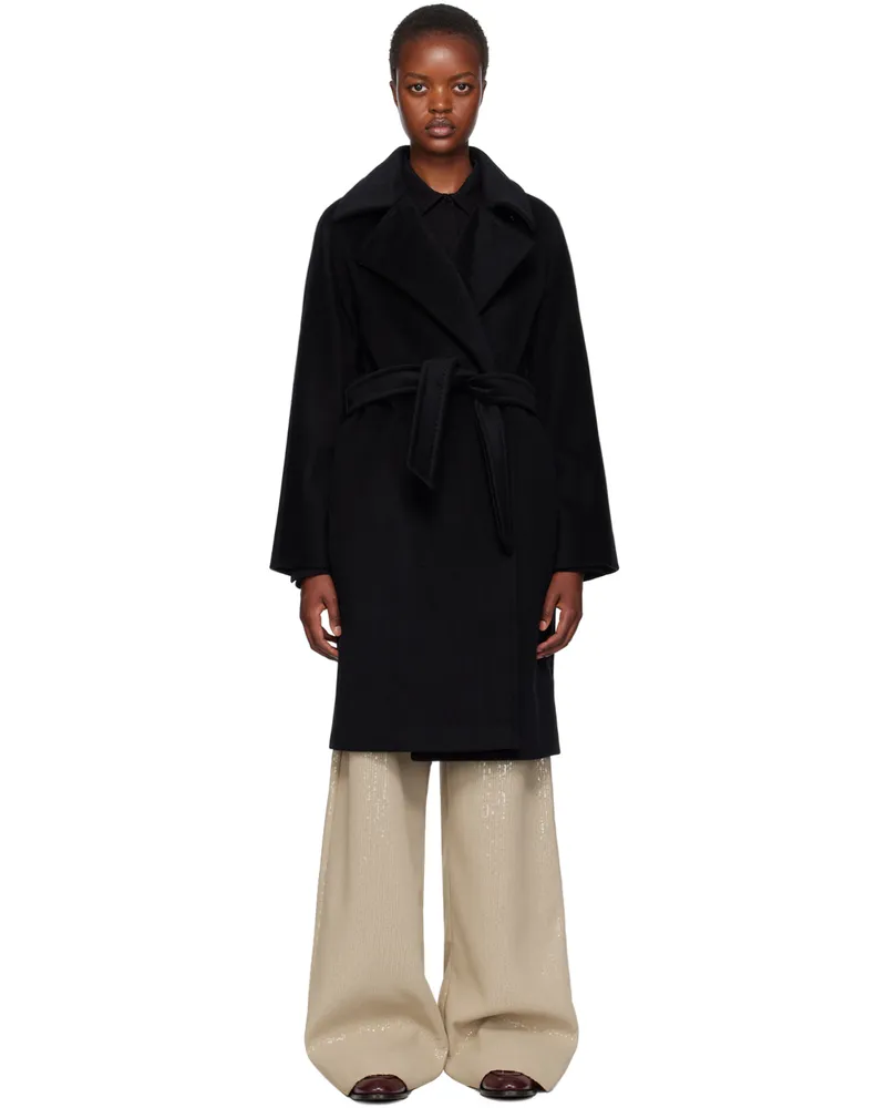 Max Mara Black Estelle Coat 003