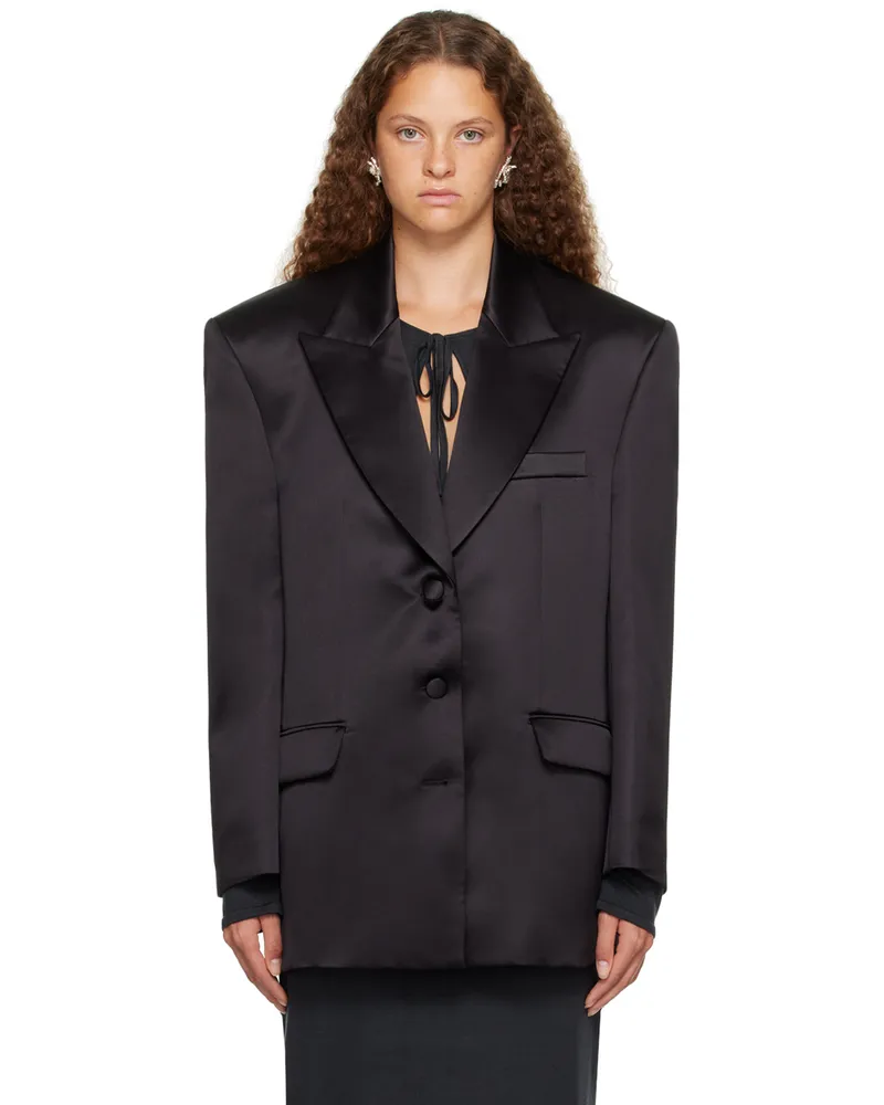 Magda Butrym Black Oversized Blazer Black