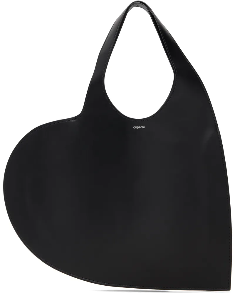COPERNI Black Double Heart Tote Black