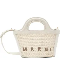 Marni White Tropicalia Micro Tote 00wshell