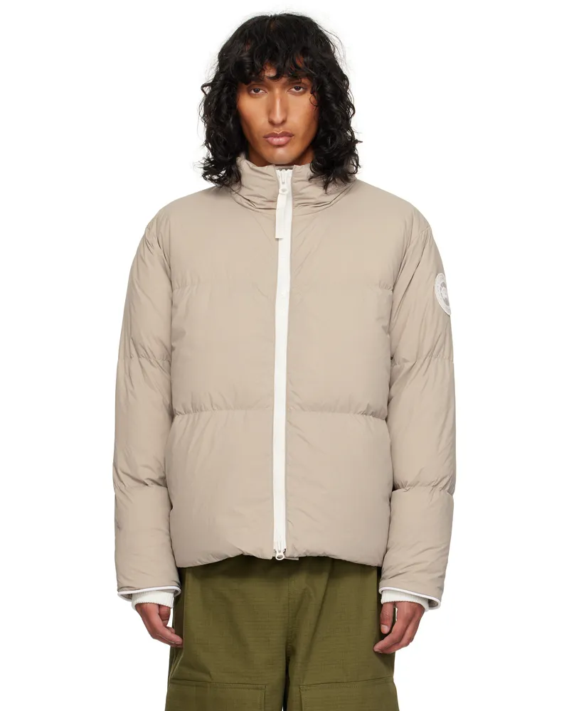 Canada Goose Beige Lawrence Puffer Down Jacket Limestone