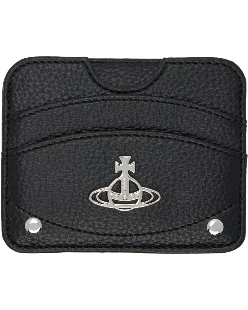 Vivienne Westwood Black Half Moon Flat Card Holder Aw24-black