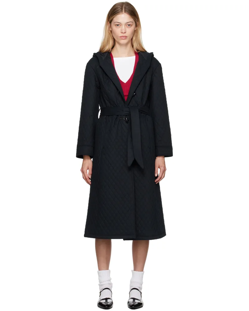 A.P.C. Navy Katie Holmes Edition Ella Coat Iak