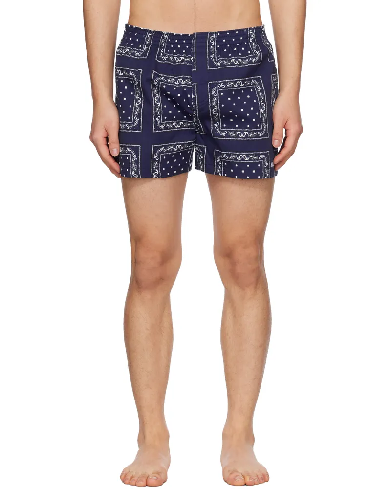 Jacquemus Navy Le Raphia 'Le Caleçon' Boxers 3dk