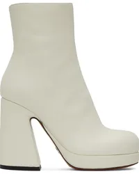 Proenza Schouler Off-White Forma Platform Boots Natural