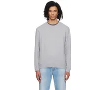 Gray V-Stitch Sweatshirt