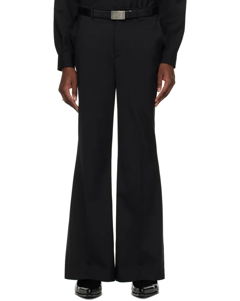 LU'U DAN Black Bellbottom Trousers Black