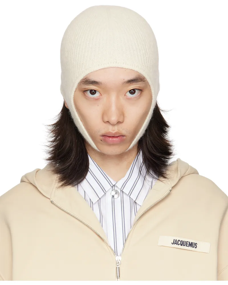 Jacquemus Off-White La Casa 'La capuche Gros Grain' Beanie 110