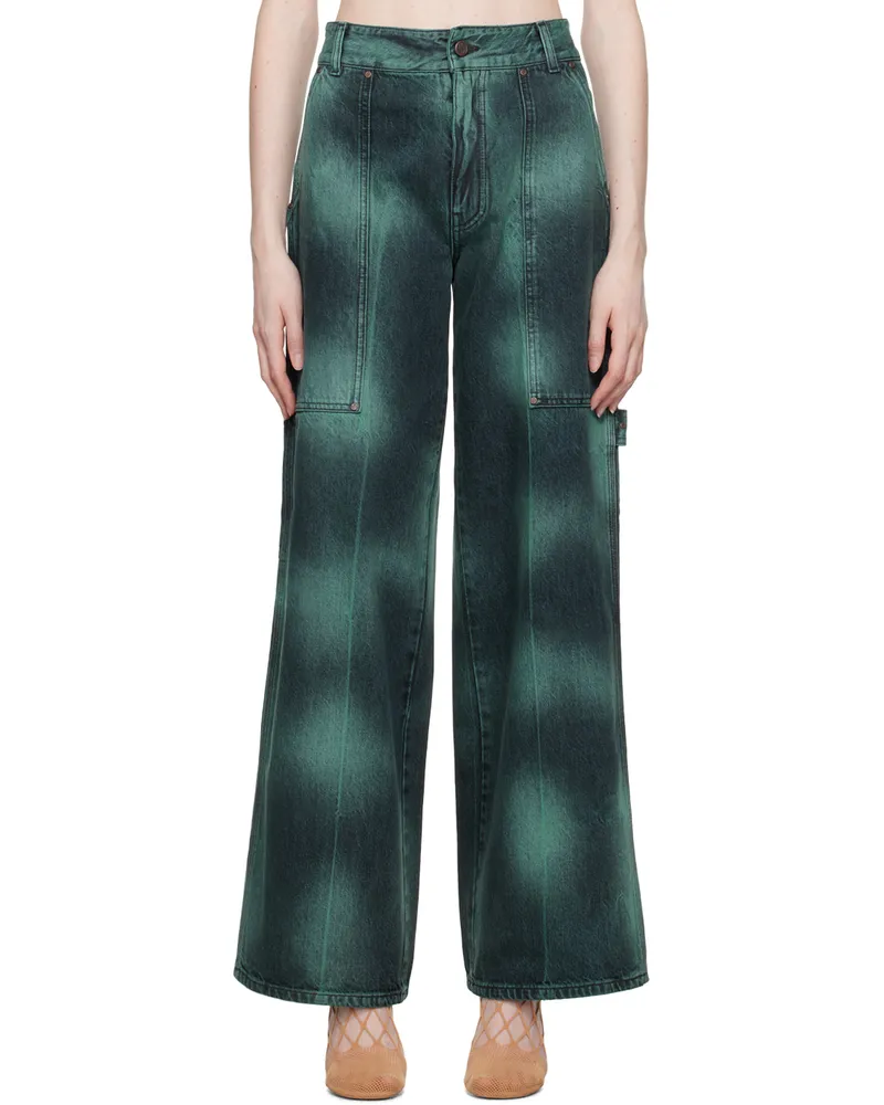 Stella McCartney Blue Tie-Dye Jeans 3905