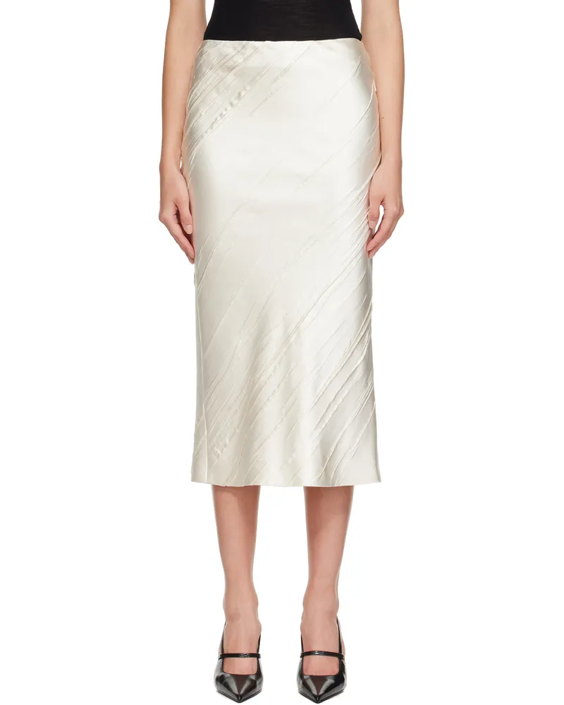 SPORTMAX Off-White Ruta Midi Skirt 001