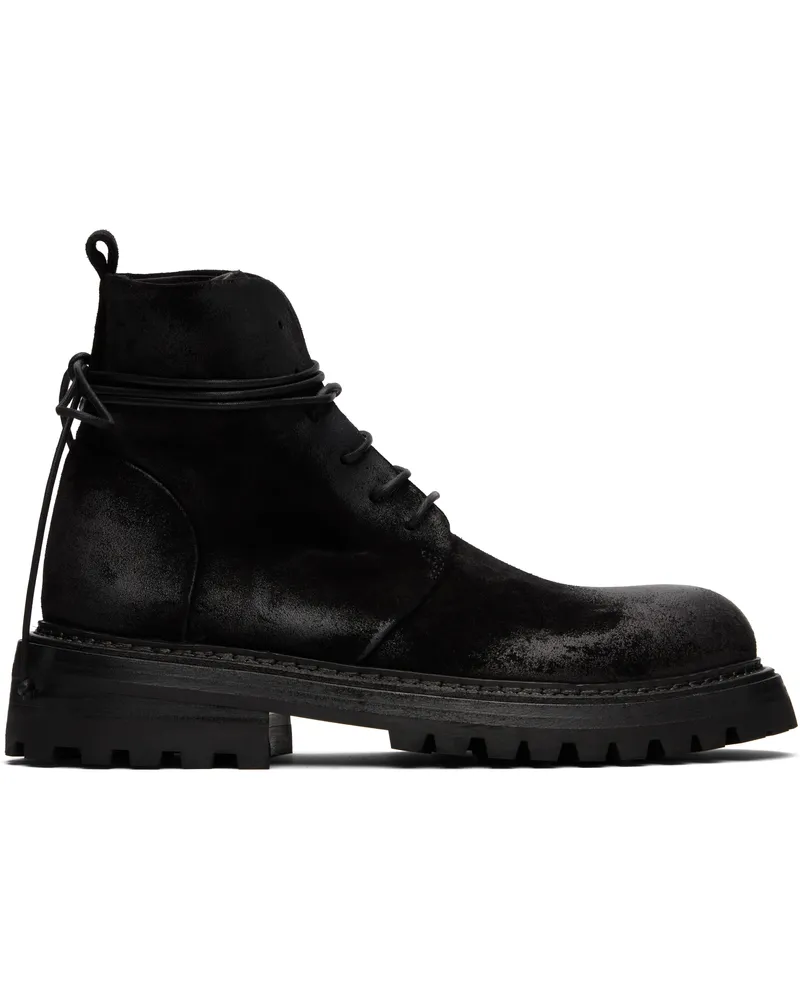 Marsèll Black Carrucola Combat Boots Black