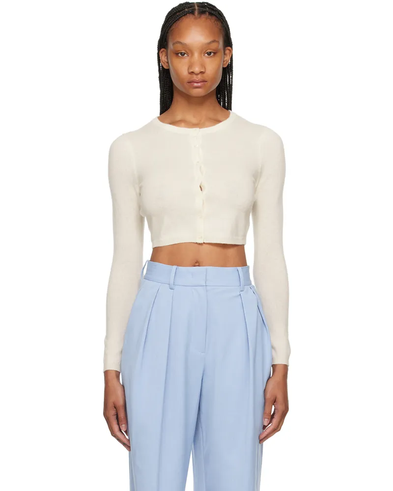 STAUD Off-White Deanna Cardigan Crme