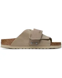 Birkenstock Taupe Narrow Kyoto Sandals Taupe