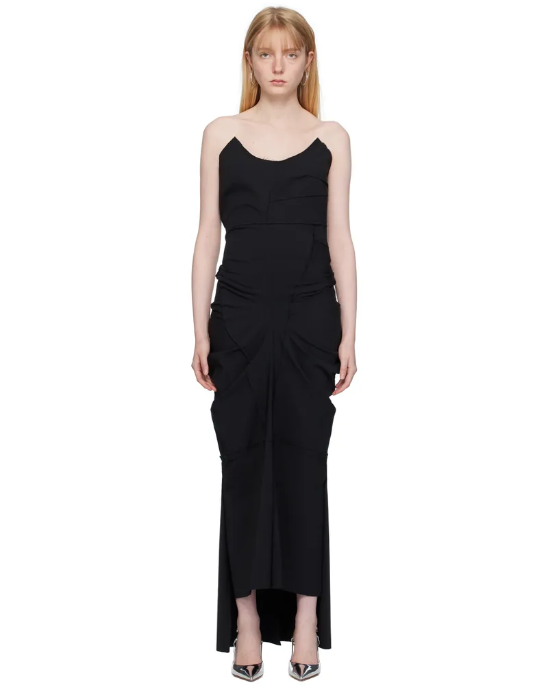 Talia Byre Black Bodice Maxi Dress Black