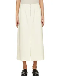 Studio Nicholson Off-White Tyrell Midi Skirt Parchment