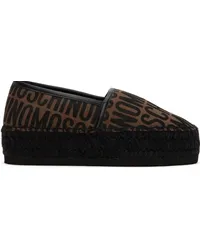 Moschino Brown Logo Espadrilles 30a