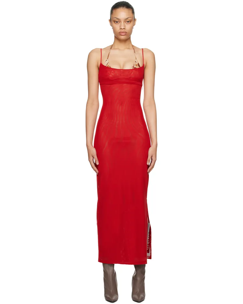 Miaou SSENSE Exclusive Red Thais Maxi Dress Red