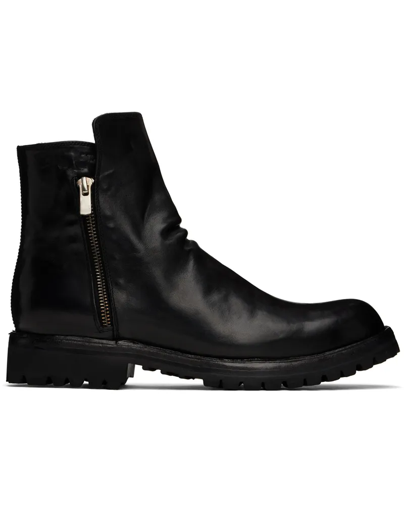 Officine Creative Italia Black Ikonic 004 Boots Magnete
