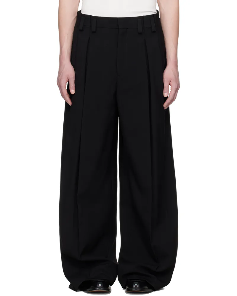 Jil Sander Black Wool Trousers 001