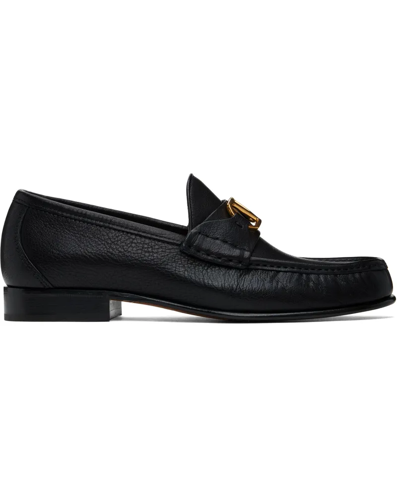 Valentino Garavani Black VLogo Signature Buffalo Loafers 0no