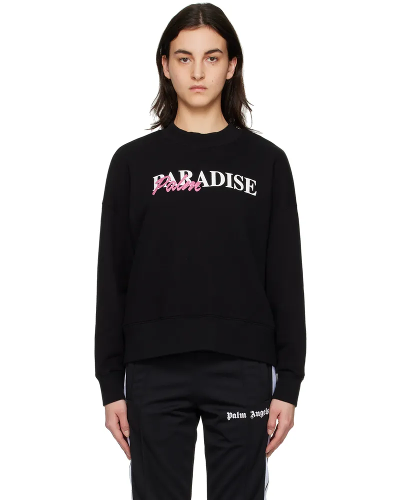 Palm Angels Black 'Paradise Palm' Sweatshirt Black