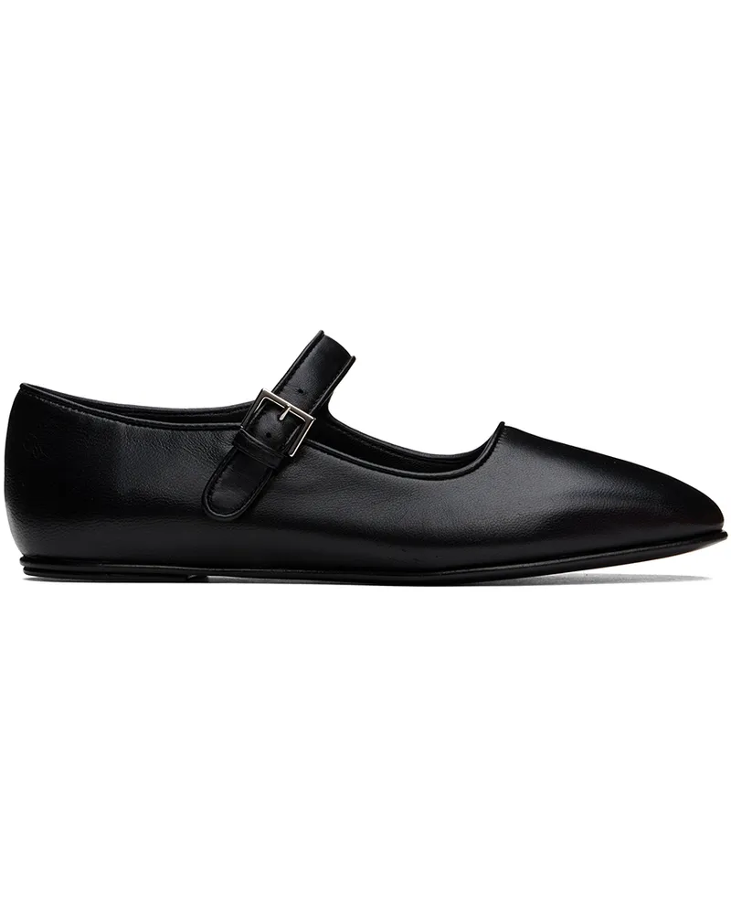 The Row Black Ava Ballerina Flats Blk