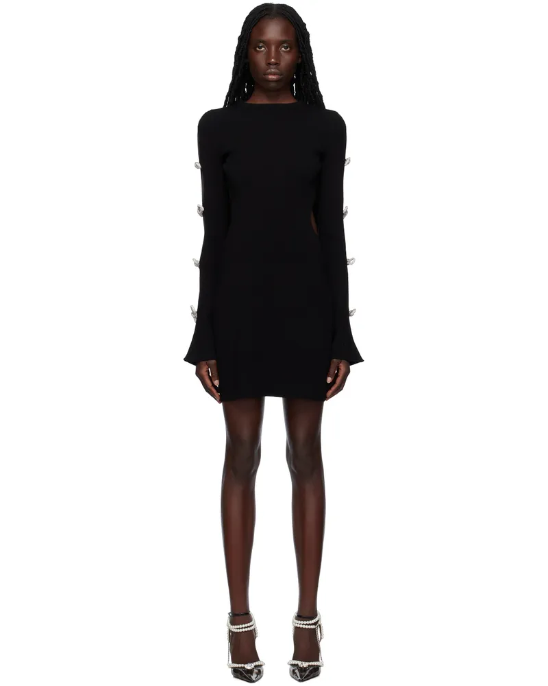 Mach & Mach Black Bows Minidress Black