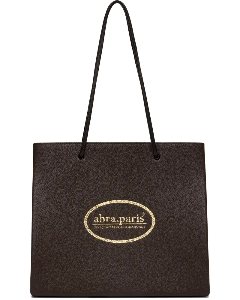 ABRA Brown 'Abra Paris' Shopping Tote Brown