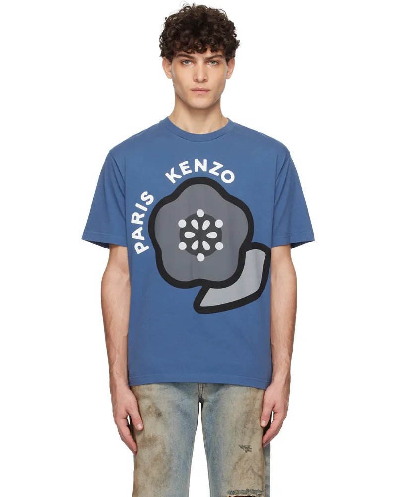 Kenzo Blue Kenzo Paris Pop T-shirt Blue