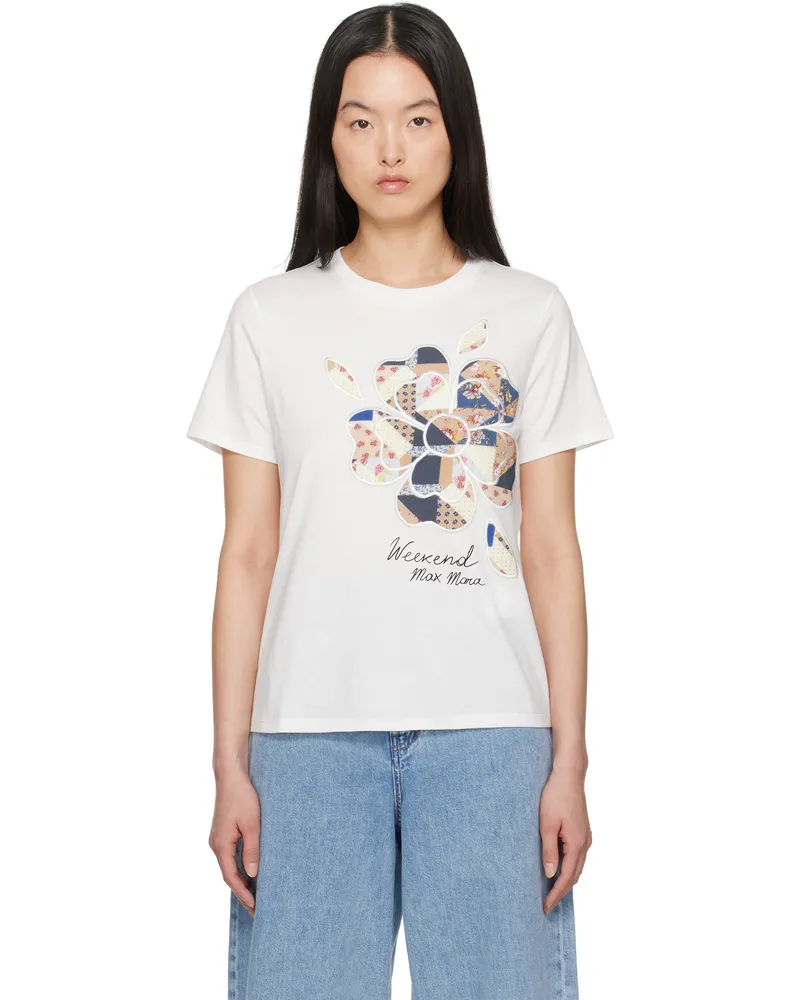Max Mara White Vello T-shirt 007