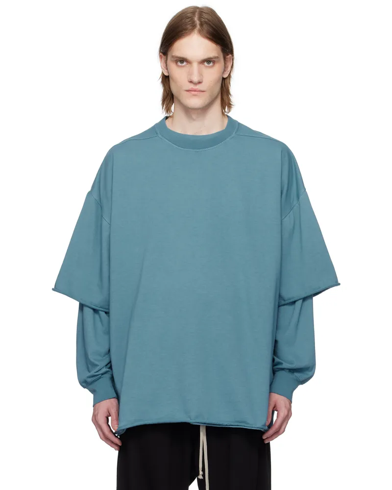 DRKSHDW by Rick Owens Blue Hollywood Tommy Hustler T-shirt 86