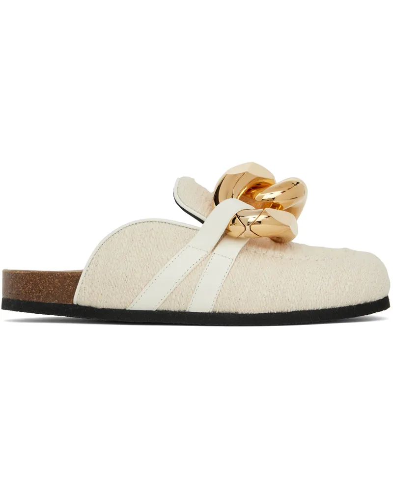 J.W.Anderson Off-White Chain Mules 19030-100-white