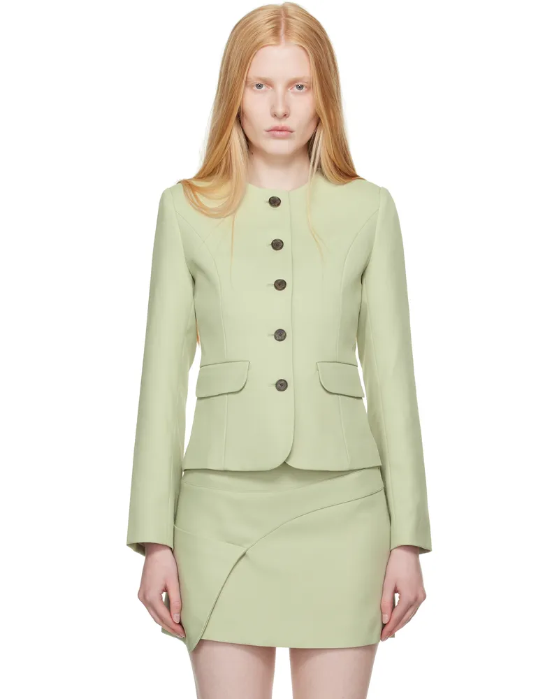 Sandy Liang Green Agnes Blazer Sage