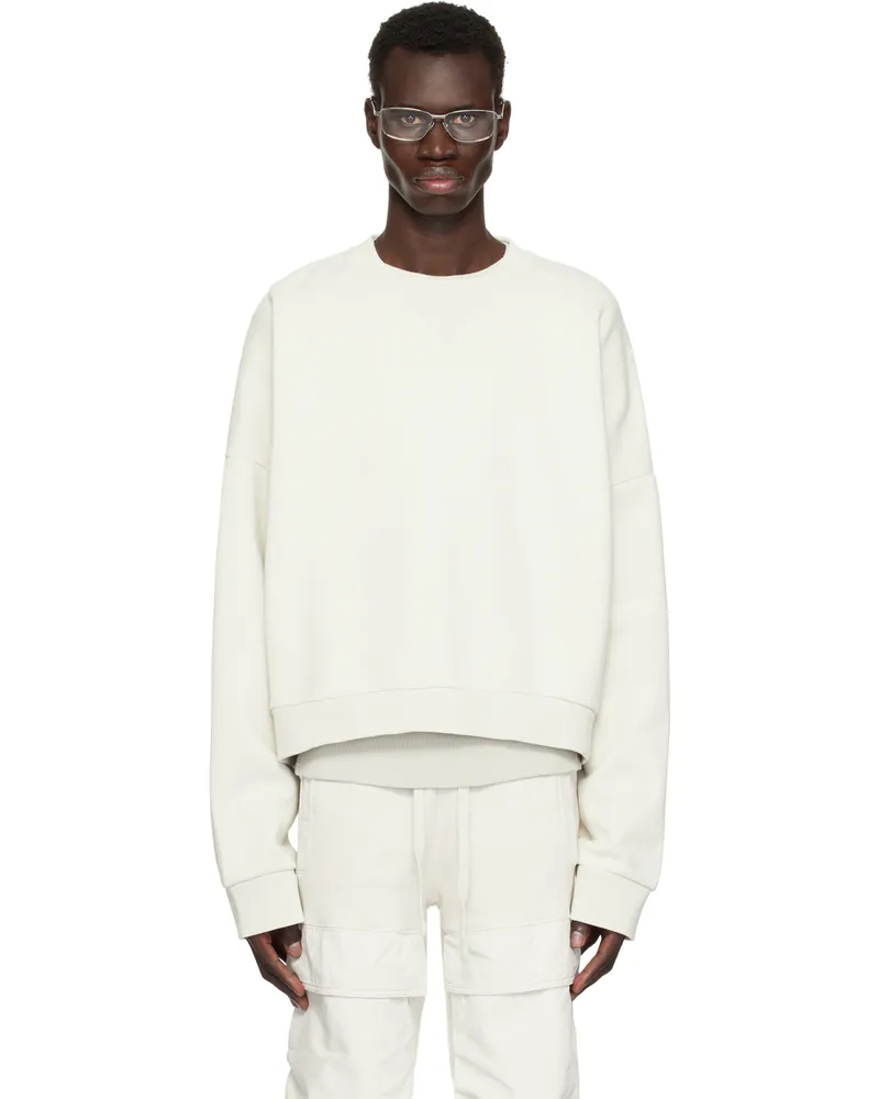 Entire Studios Off-White Box Sweatshirt Rice