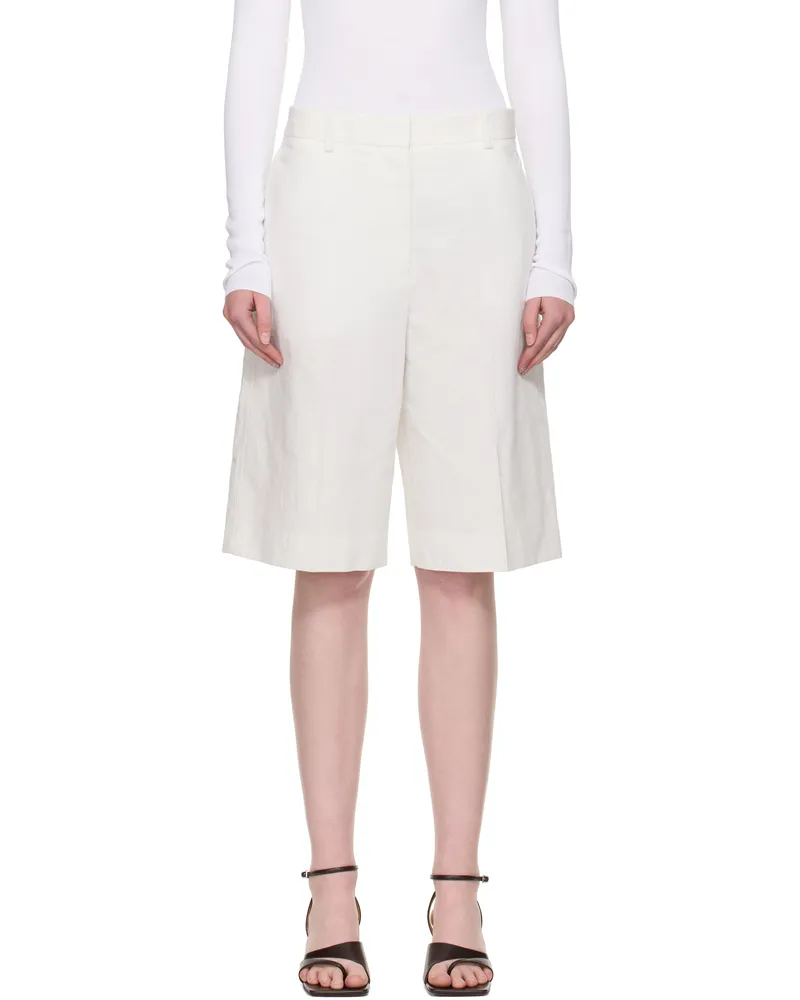Totême Off-White Tailored Shorts Off-white