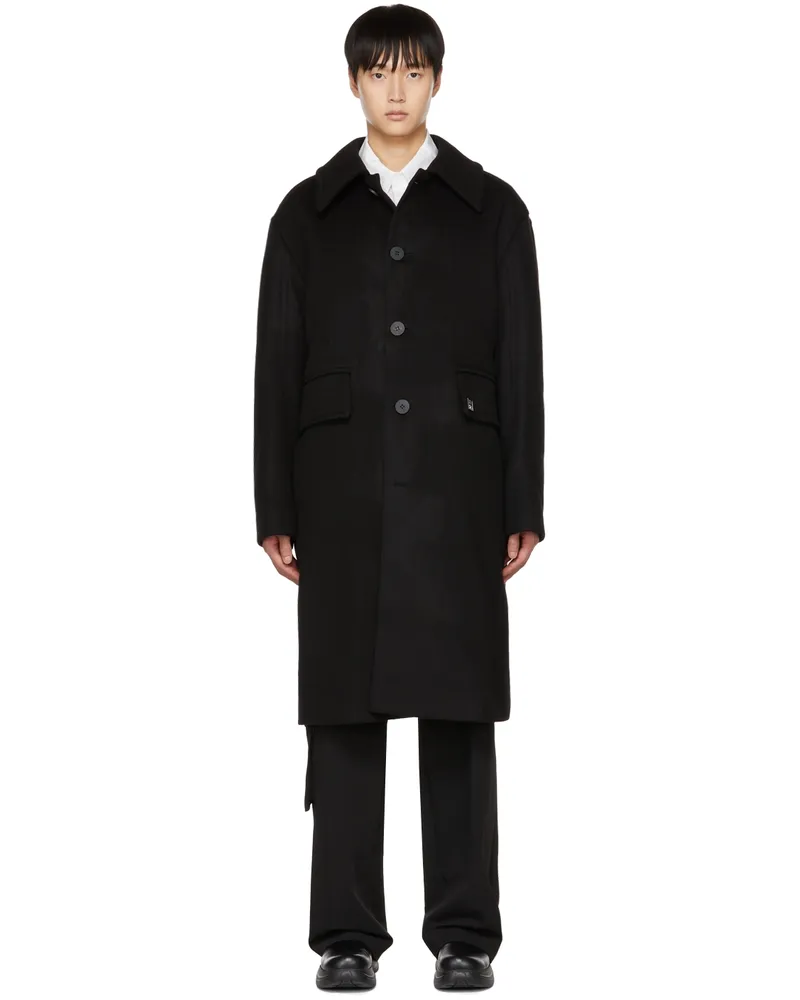 Wooyoungmi Black Wool Coat Black