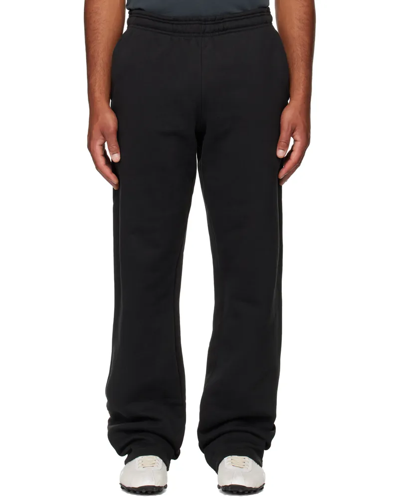 Entire Studios Black Straight-Leg Sweatpants Soot