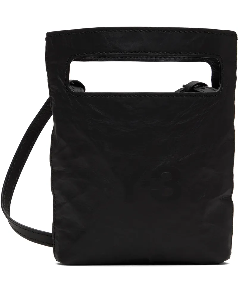Y-3 Black Mini Tote Crossbody Bag Black