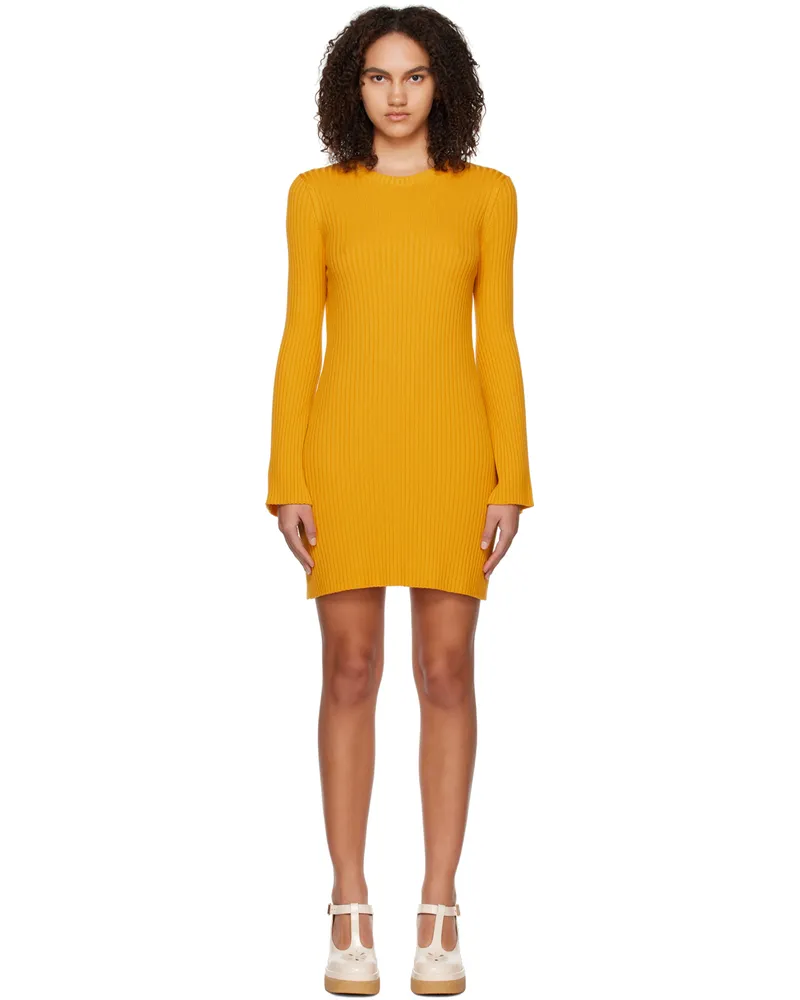 Chloé Yellow Flared Minidress 730
