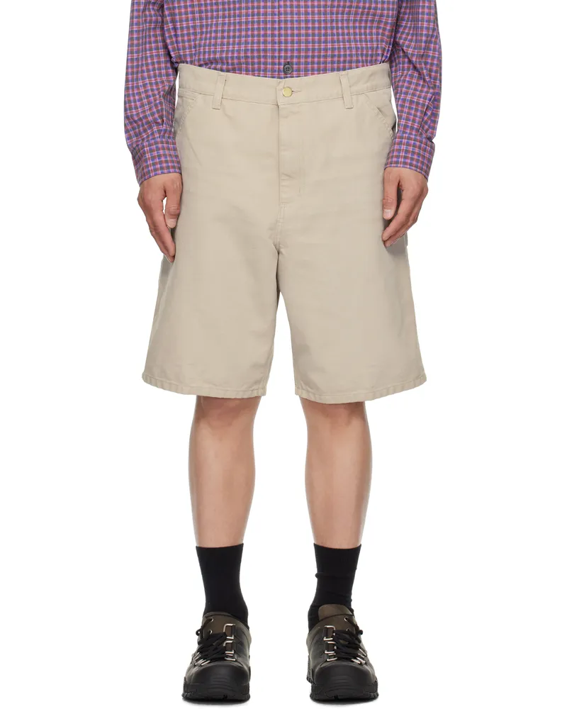Carhartt WIP Beige Single Knee Shorts 2or4o