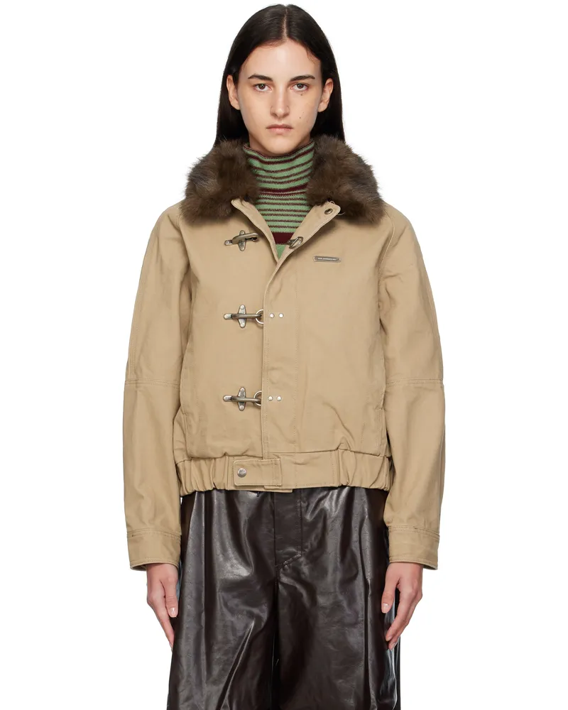 Andersson Bell Beige Ortega Washed Cotton Jacket Bei