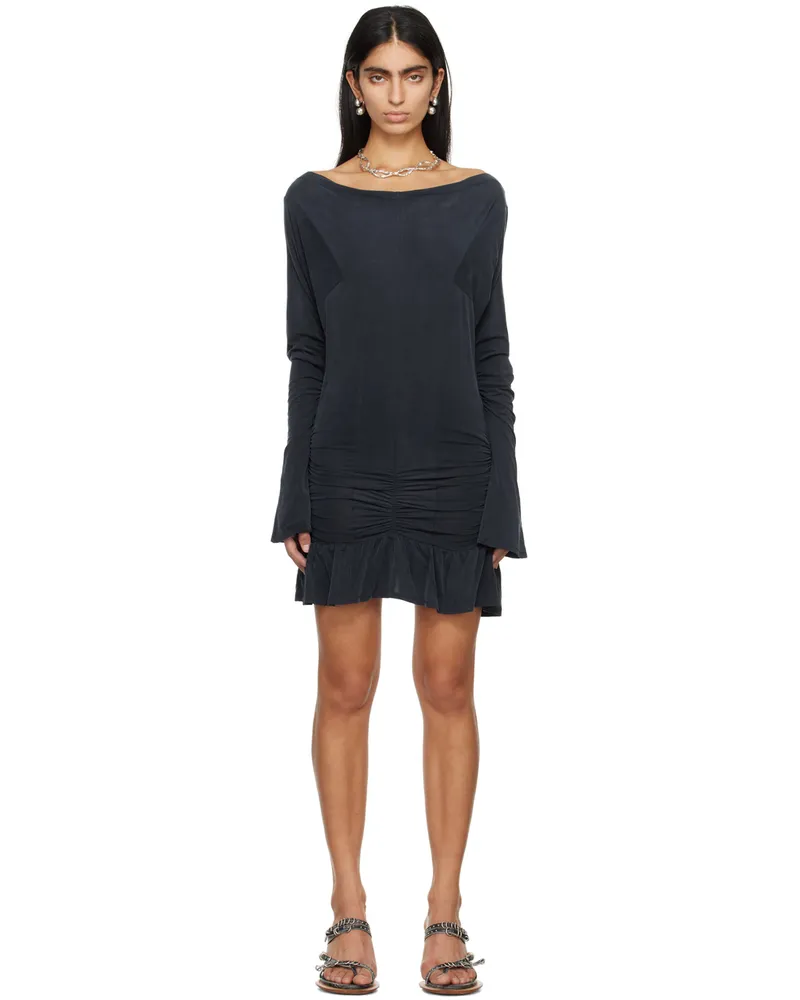 Charlotte Knowles Navy Petrol Minidress Petrol