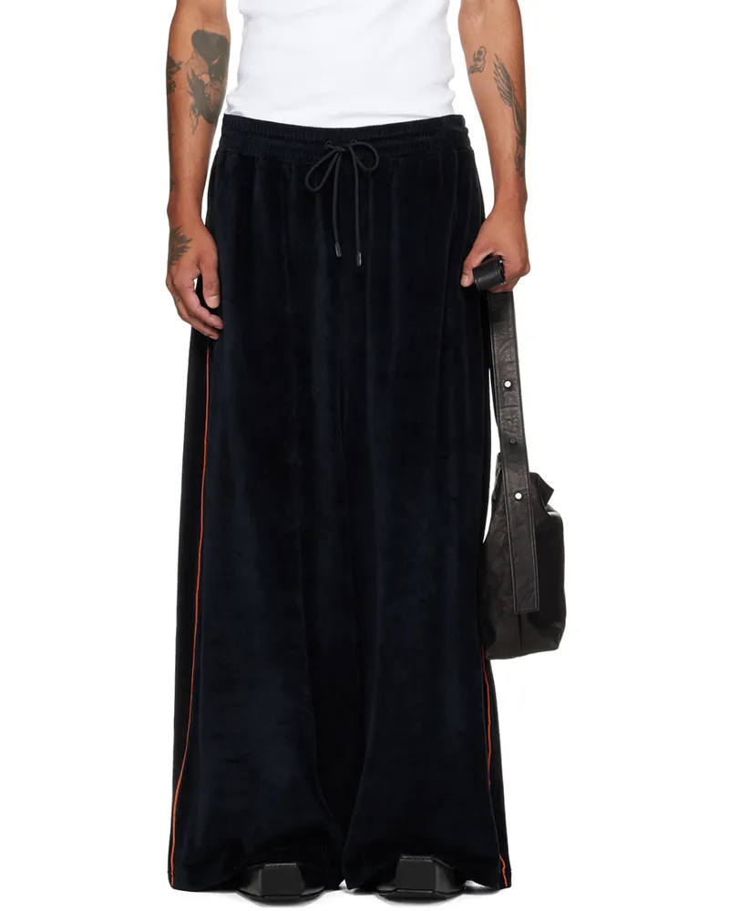 LU'U DAN Black Supa Sleaze Track Pants Black