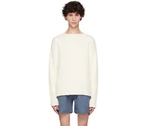 Off-White Cotton Cashmere Sweater