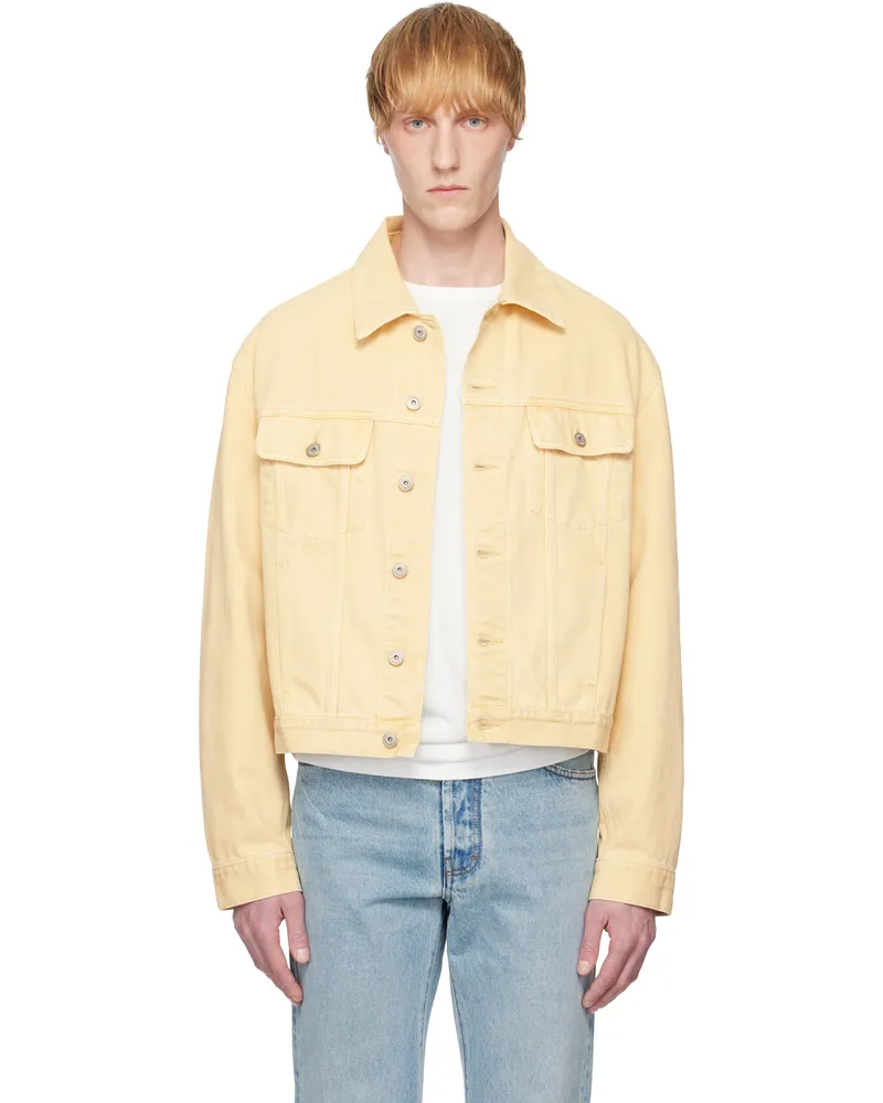 Jacquemus Beige 'The denim de-Nîmes' Denim Jacket 130