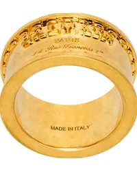 Balmain Gold Signature Tubular Ring 1ka