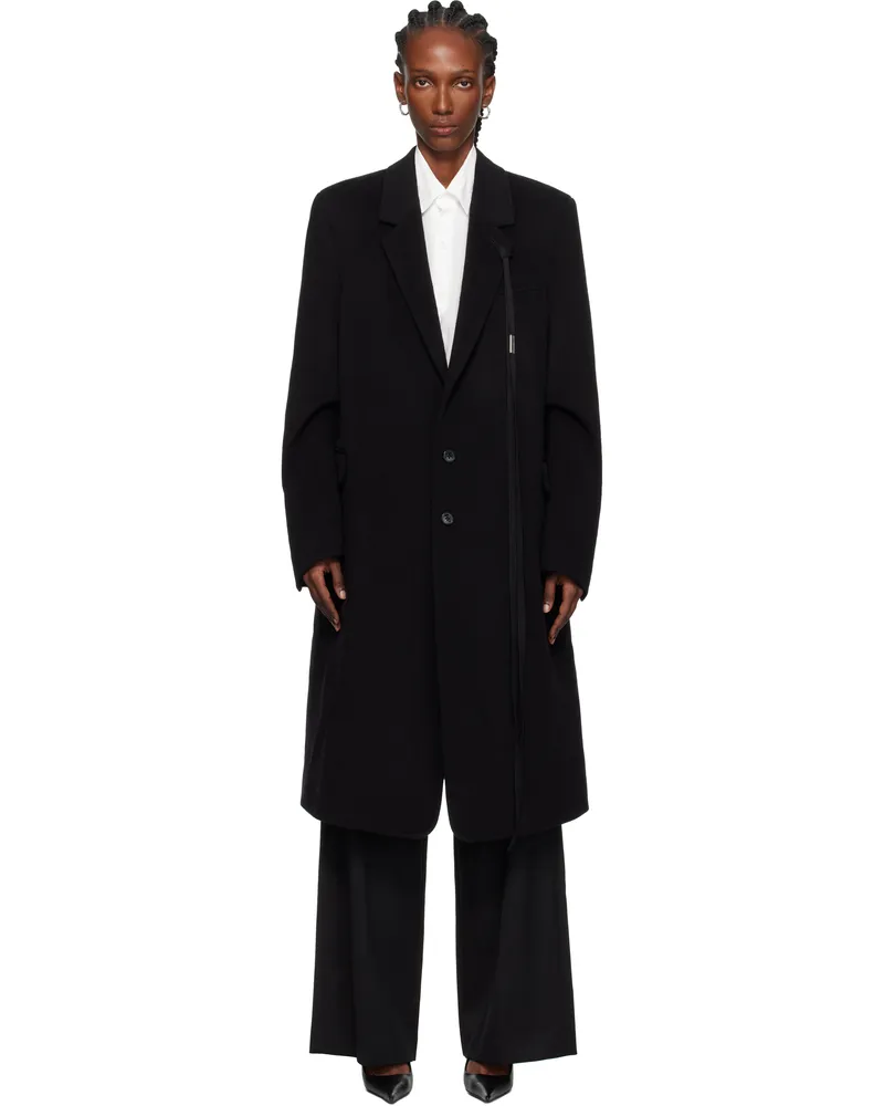 Ann Demeulemeester Black Viv High Comfort Tailored Coat 099