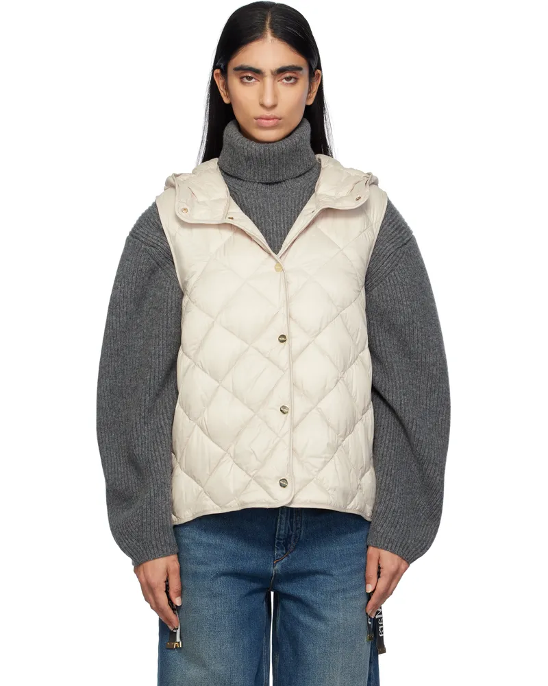 Max Mara Off-White Trefa Down Vest 081